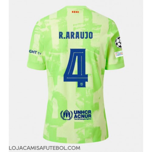 Camisa de Futebol Barcelona Ronald Araujo #4 Equipamento Alternativo 2024-25 Manga Curta